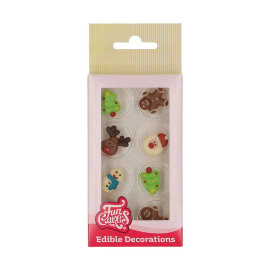 Décorations en chocolat - Noël coloré