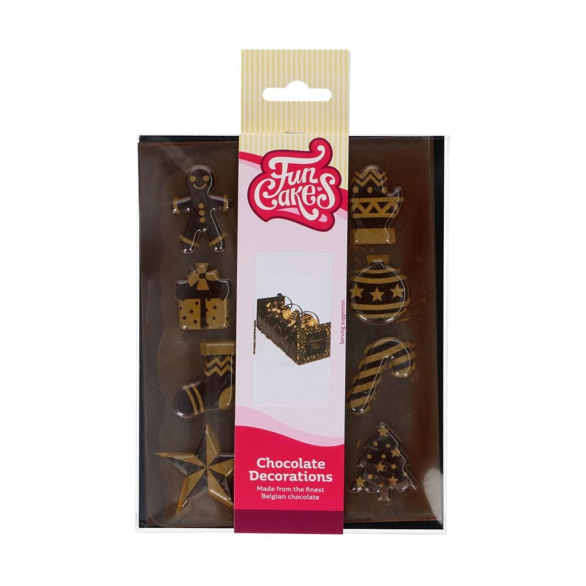 Décorations en chocolat - Noël Doré (12pcs)