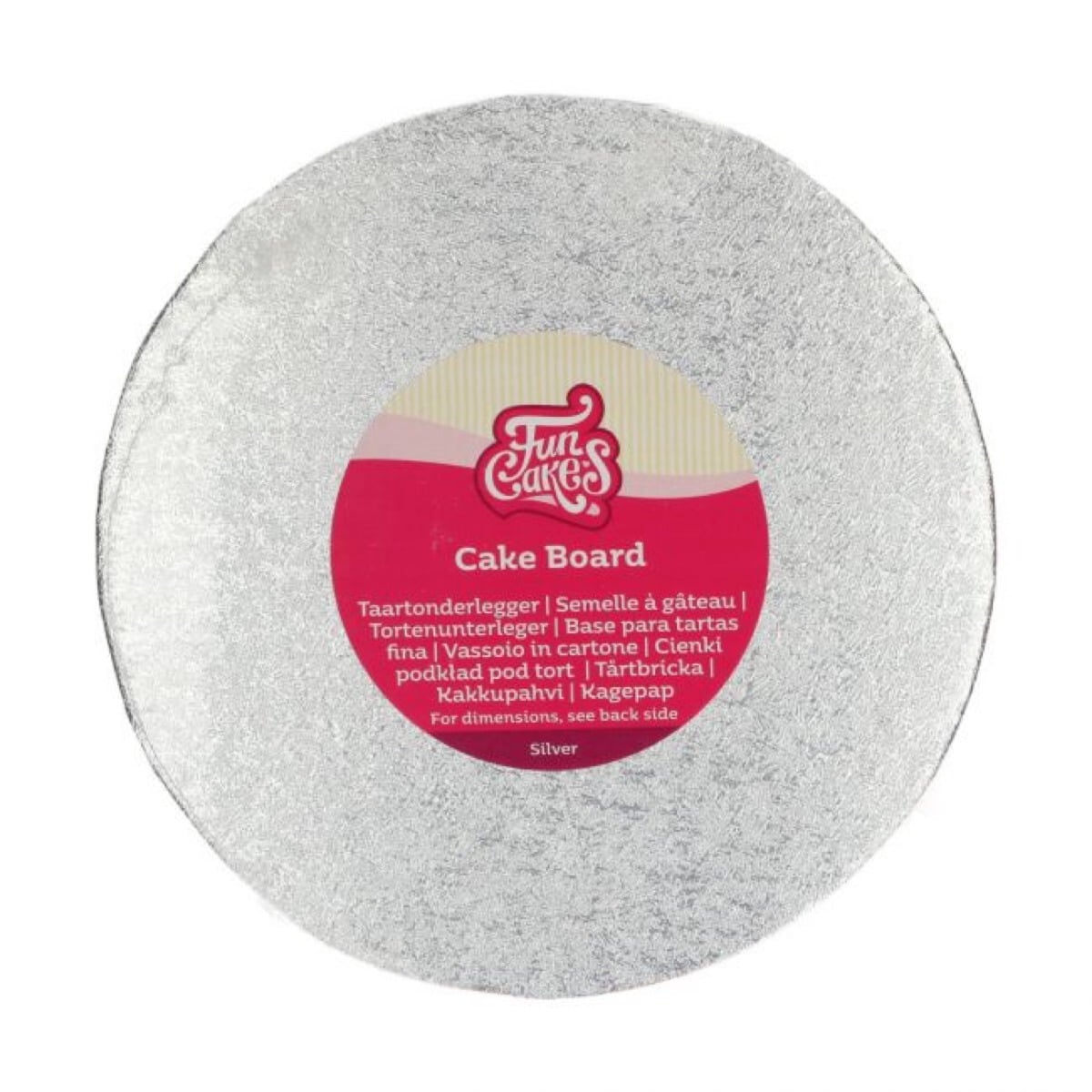 Plateau 3mm Rond 22.5cm - Argenté