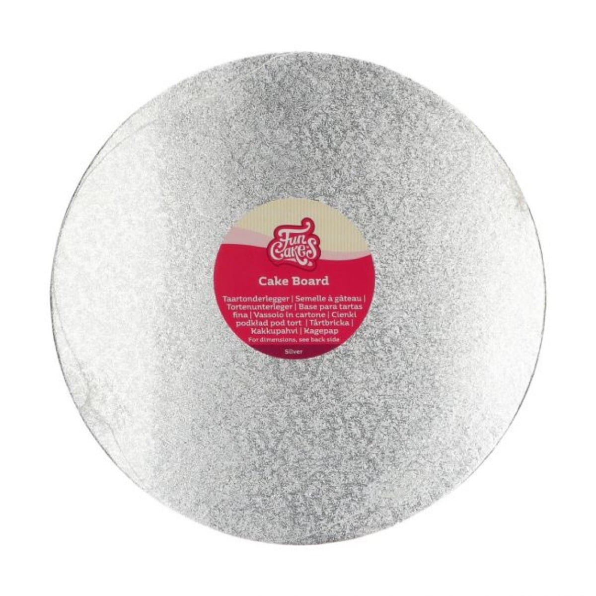 Plateau 3mm Rond 30.5cm - Argenté