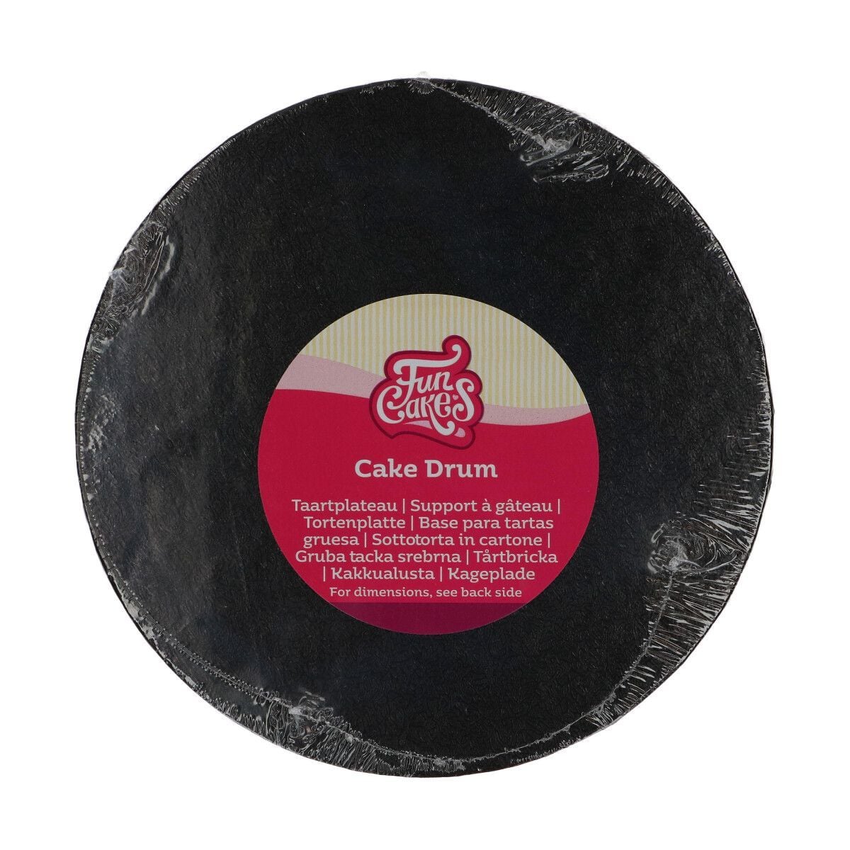 Plateau rond noir 20cm