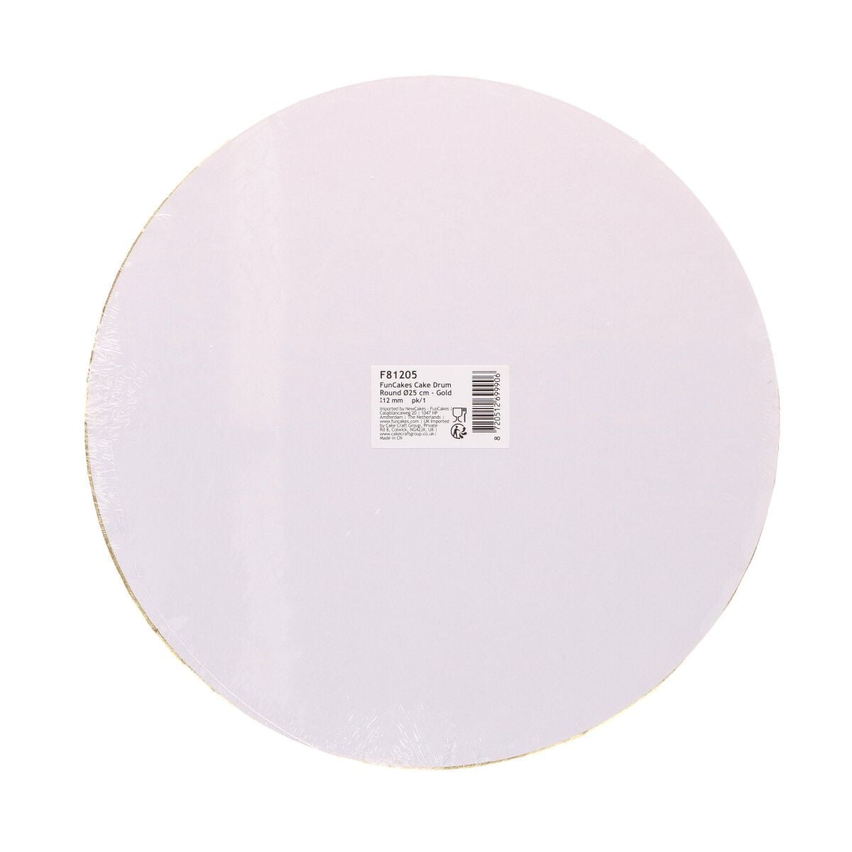 Plateau Rond Or 25cm