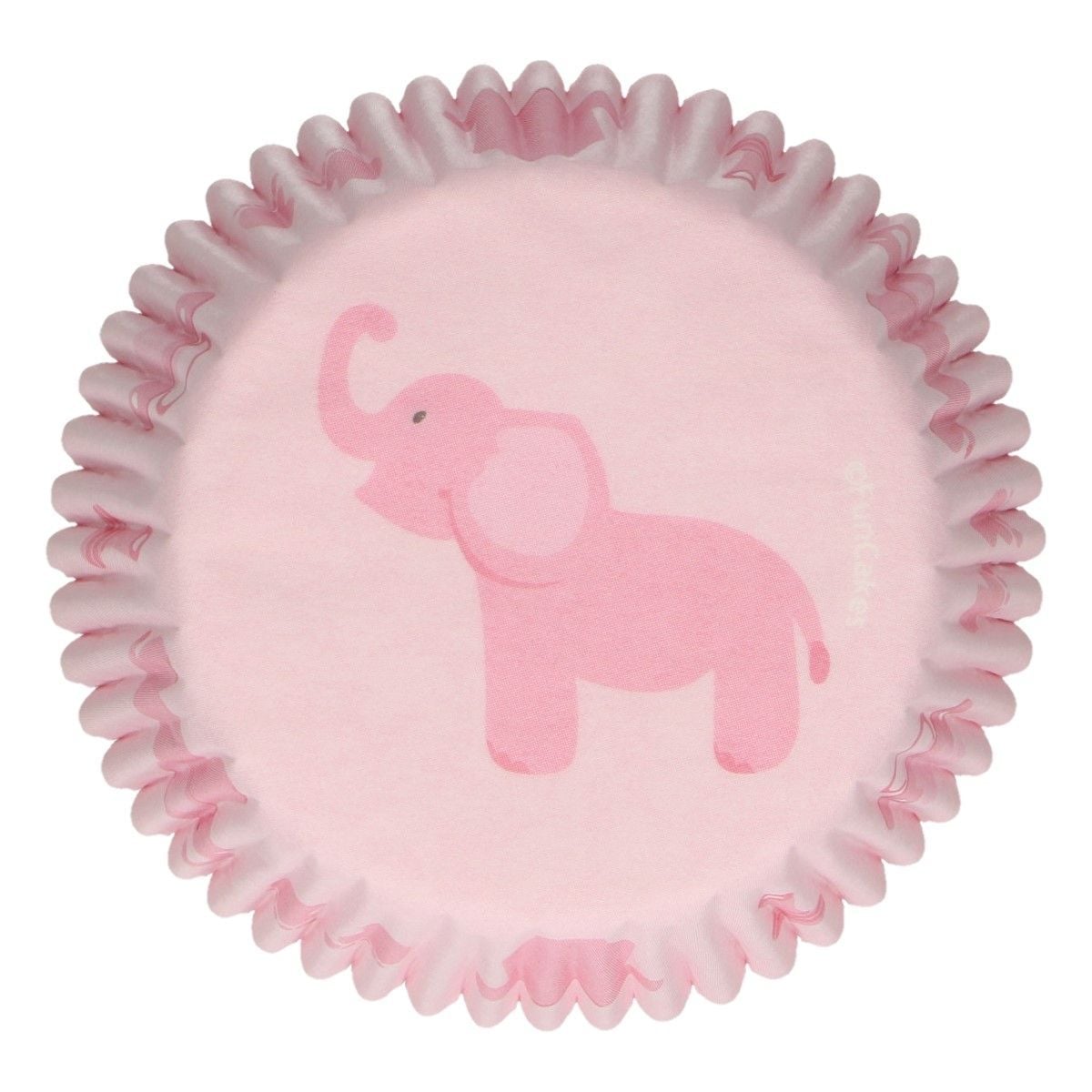 Caissettes à Cupcakes - Eléphant rose (48 pcs)