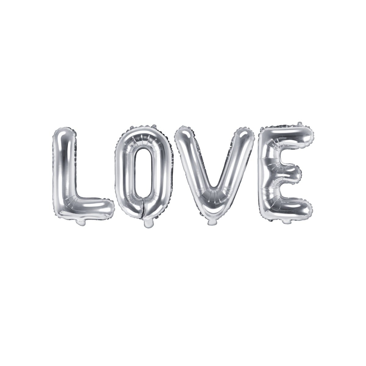 Ballon alu "Love" argent 35cm