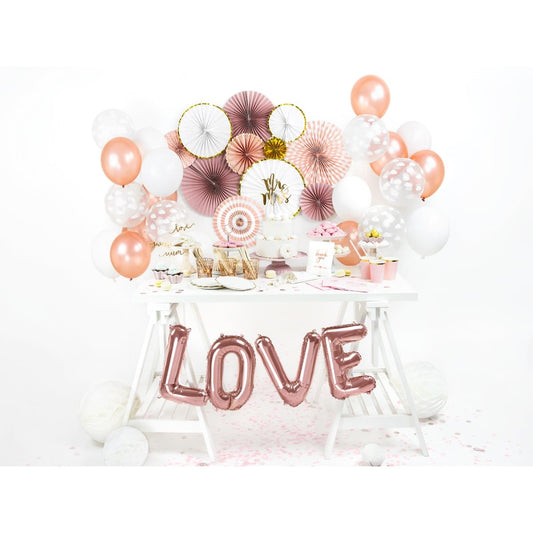 Ballon alu "Love" RoseGold 35cm