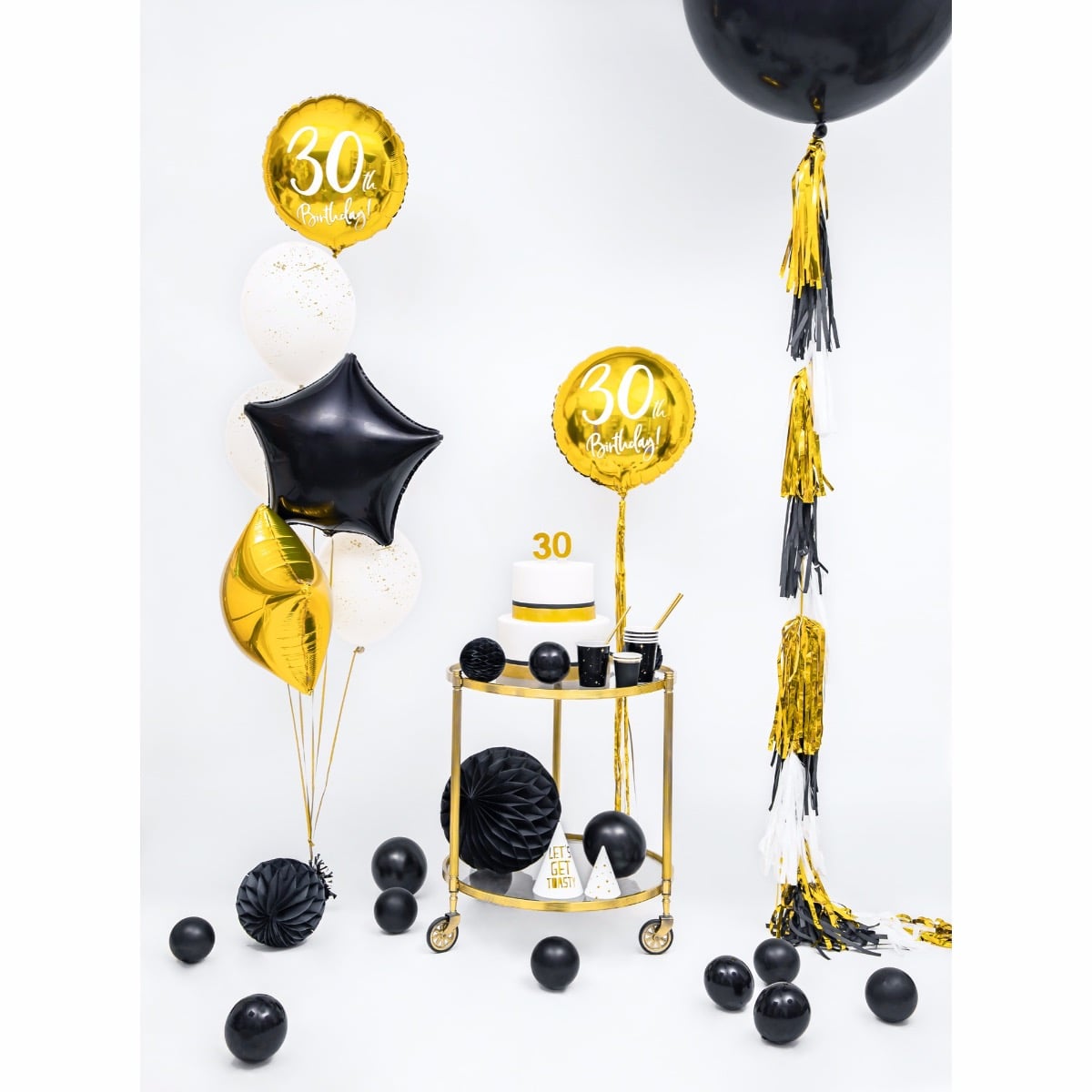 Ballon Etoile Noir 48cm