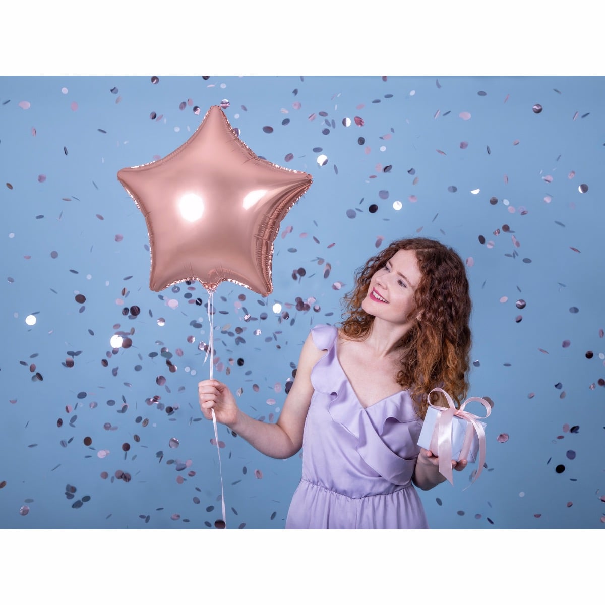 Ballon Etoile Rosegold 48cm