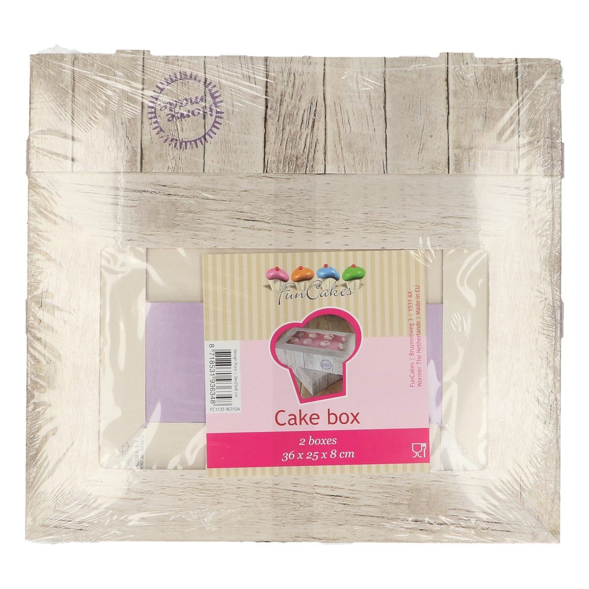 Boîtes à gateaux Pure 36x25x8 (2pcs)