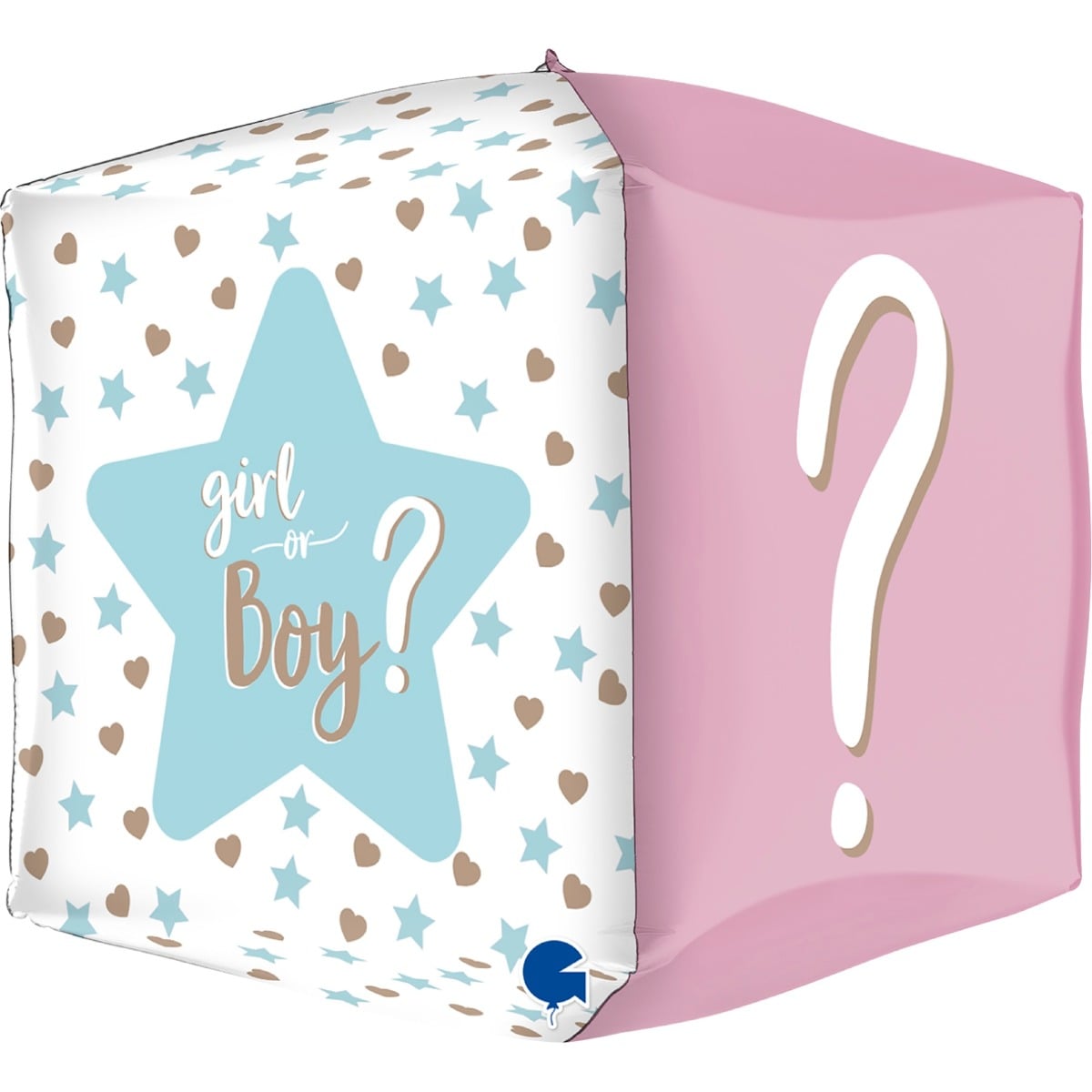 Ballon Alu Carré - Gender Reveal Boy or Girl ? (38cm)