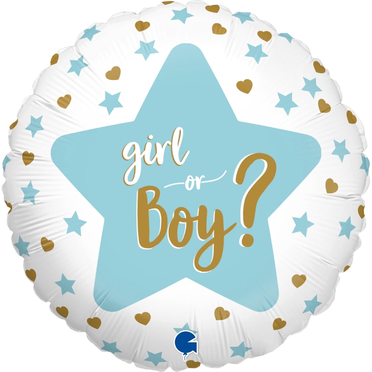 Ballon Alu Rond - Gender Reveal Girl or Boy ? (46cm, 2pcs)