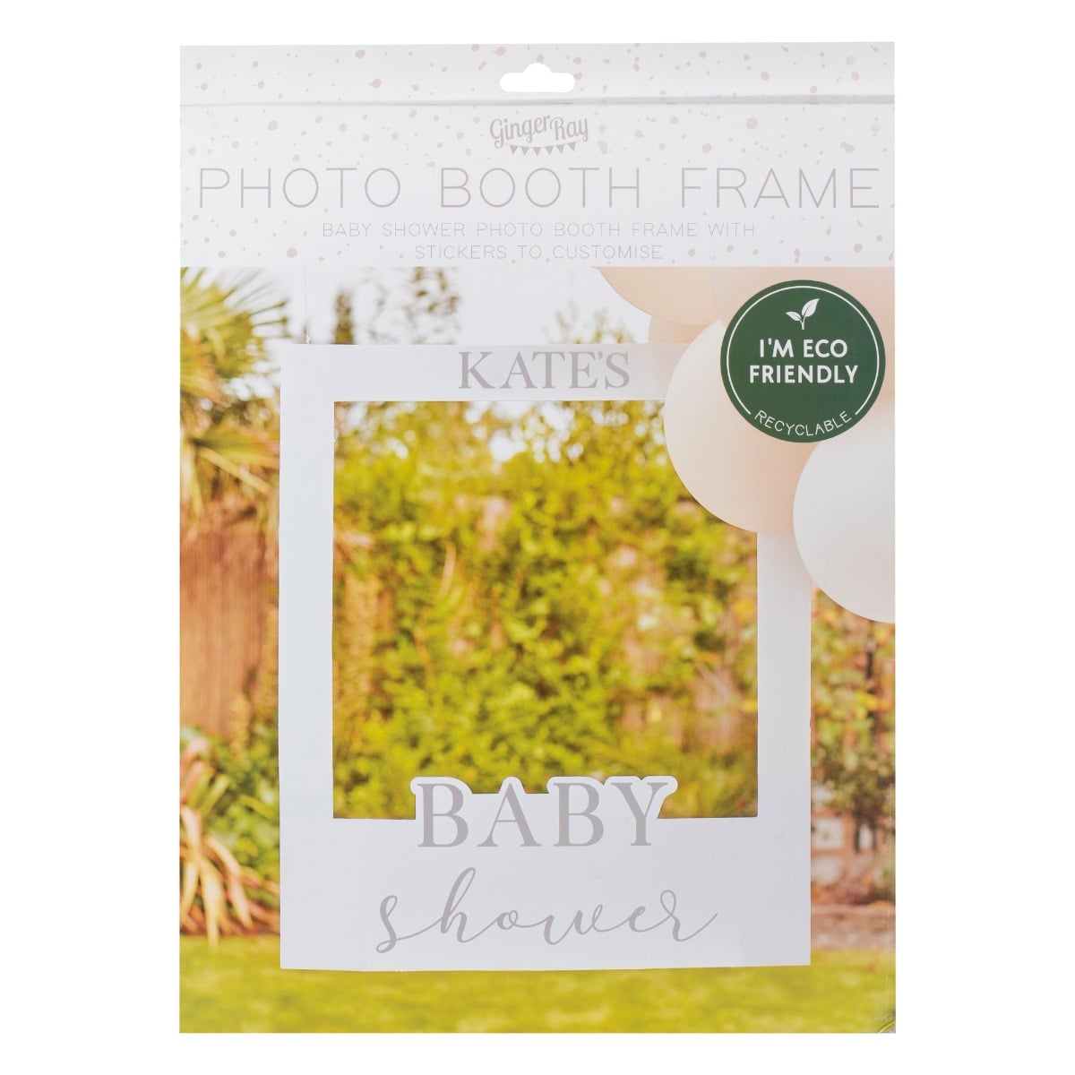 Cadre photo Baby Shower personnalisable