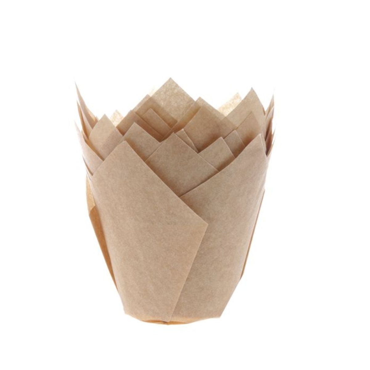 Caissettes tulipe à muffins - Kraft (36pcs)
