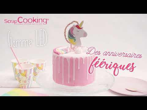 Cake topper LED Licorne