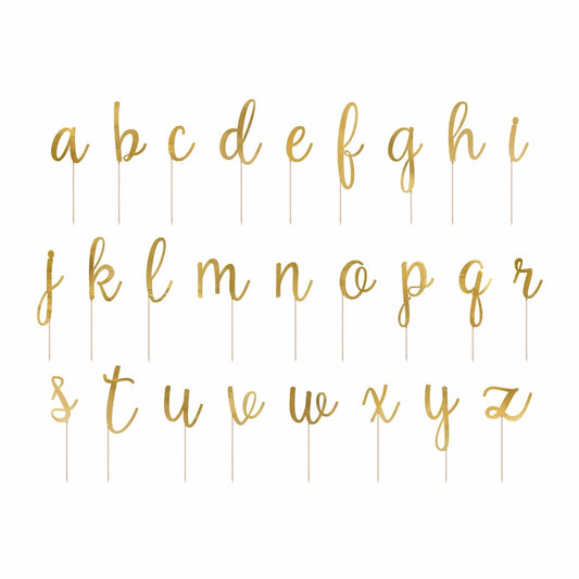 Cake toppers Alphabet A-Z