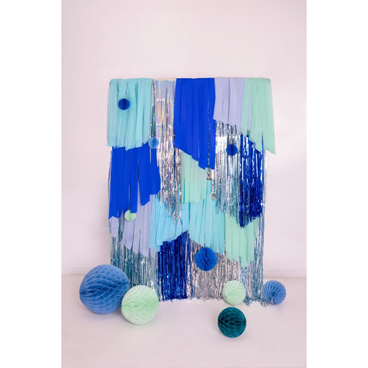 Papier Crêpe - Set Bleu Vert