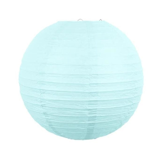 Lanterne en papier - 10 cm - Bleu Ciel