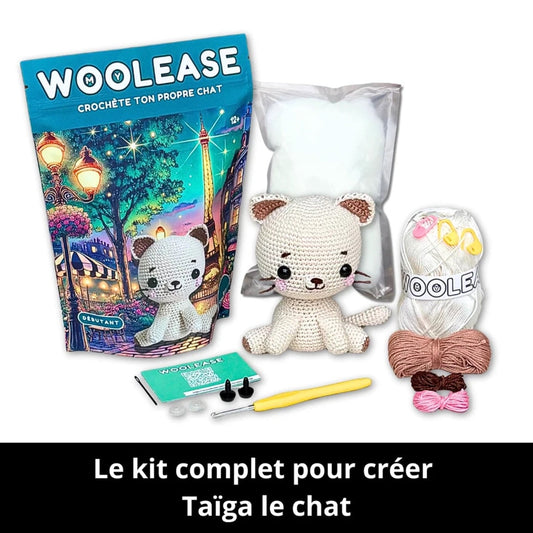 Mywoolease Kit Crochet Taïga Le Chat