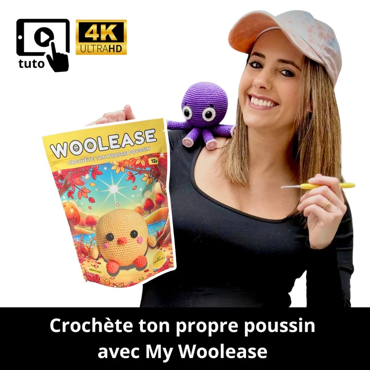 Mywoolease Kit Crochet Piou Piou Le Poussin