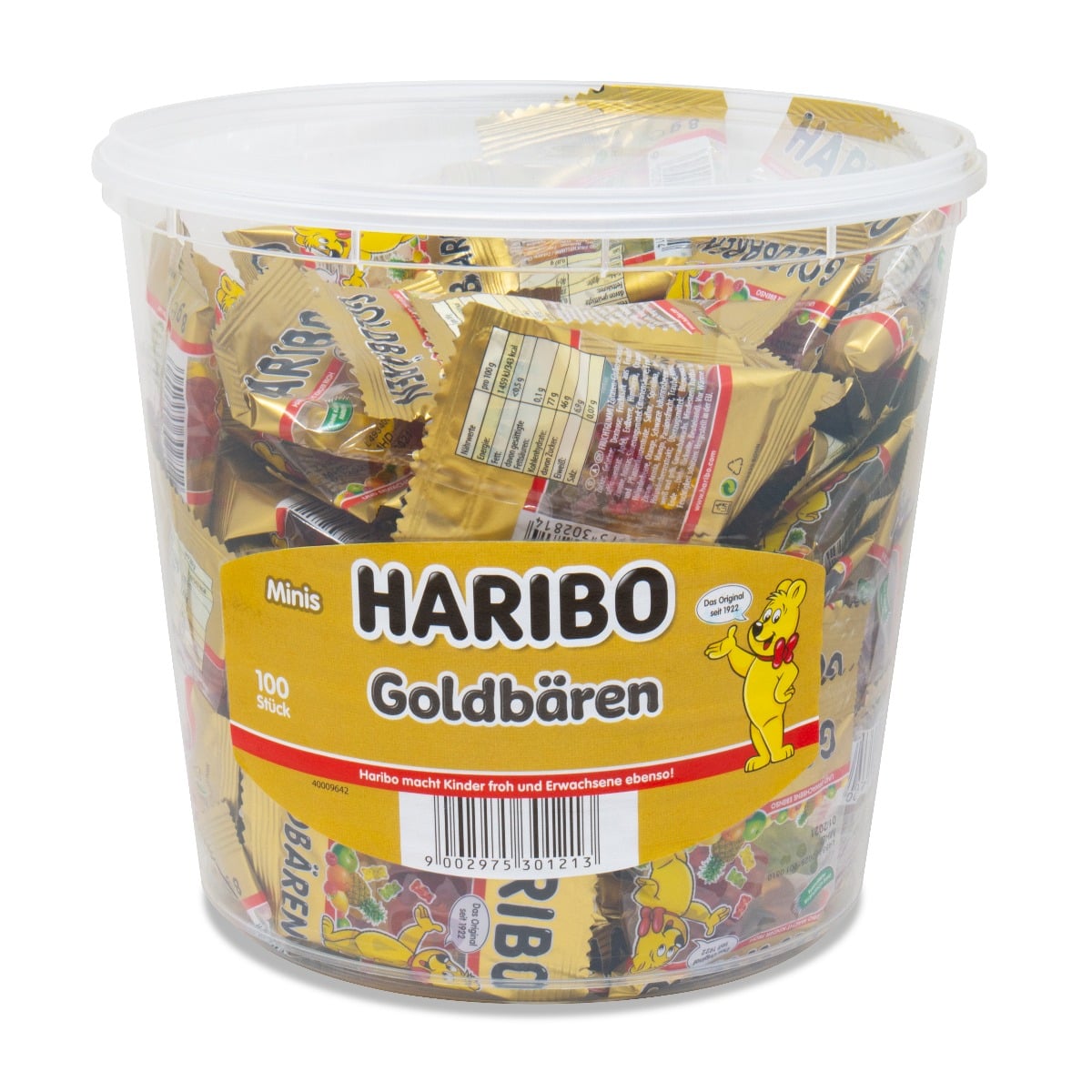 Haribo Ourson d'Or - 100 sachets de 10gr