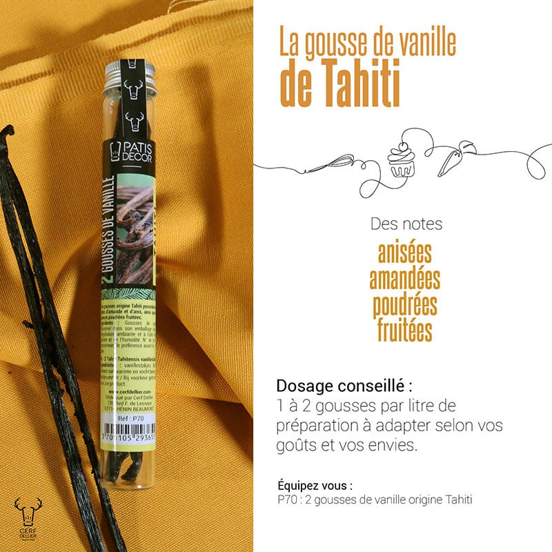Gousse de Vanille Tahiti (2 pièces)