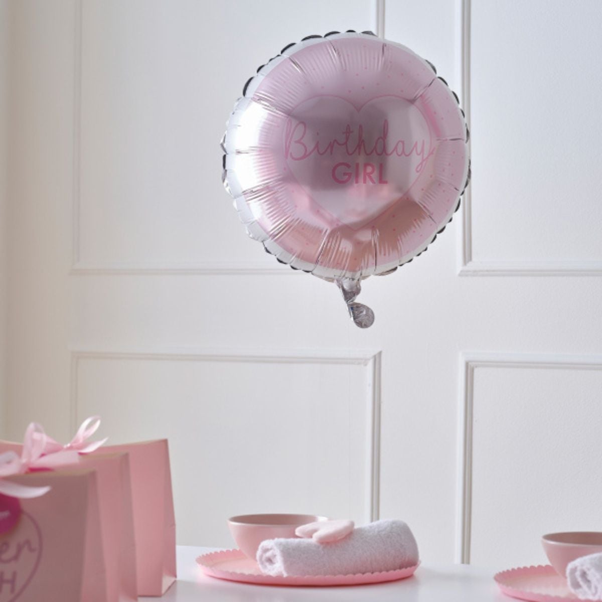 Ballon Alu - Birthday Girl - Rose