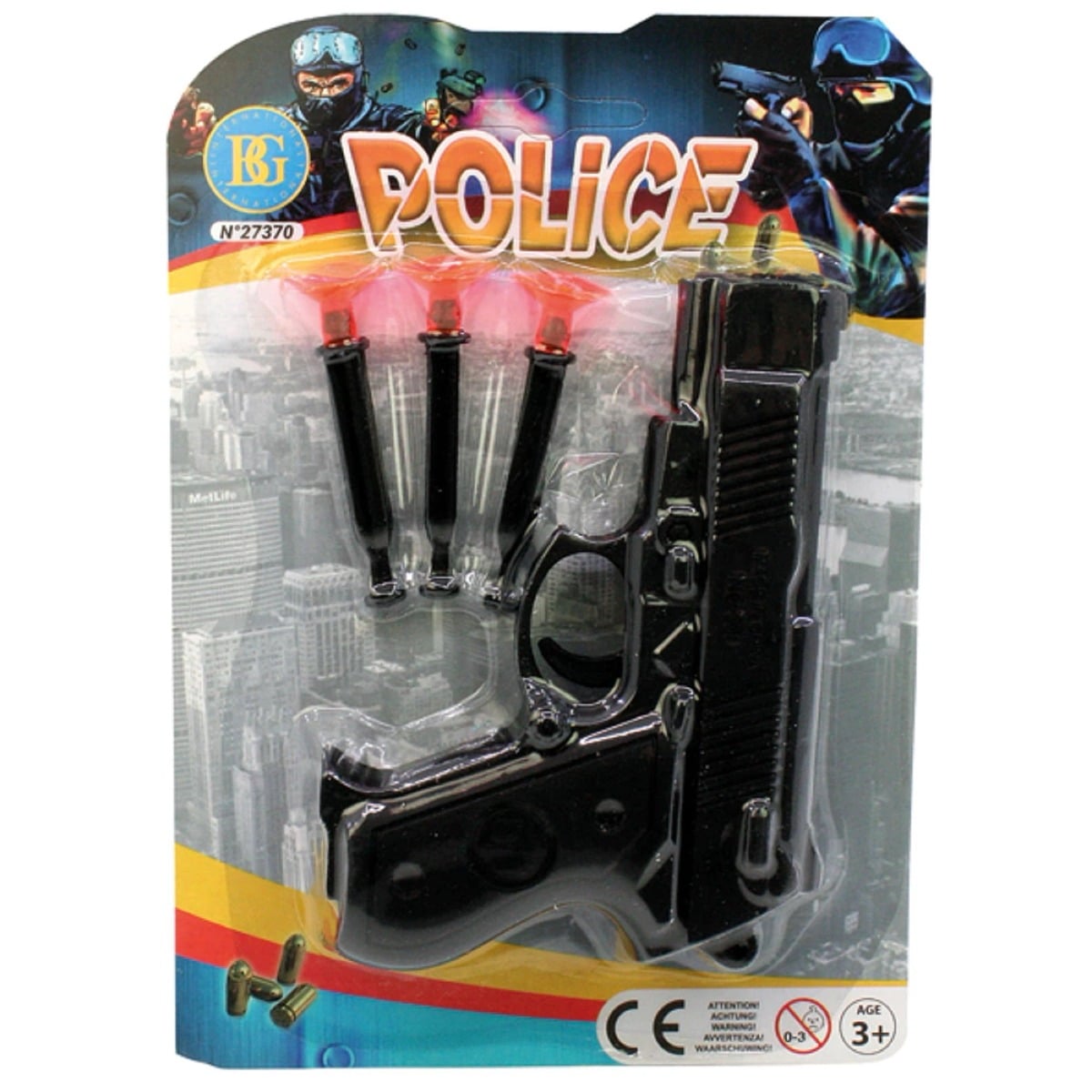 Pistolet 3 fléchettes à ventouse