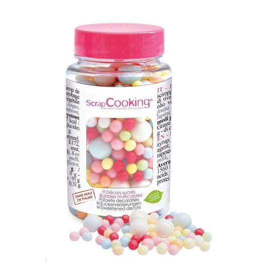 ScrapCooking Décors sucrés bubbles multicolores (70 g)