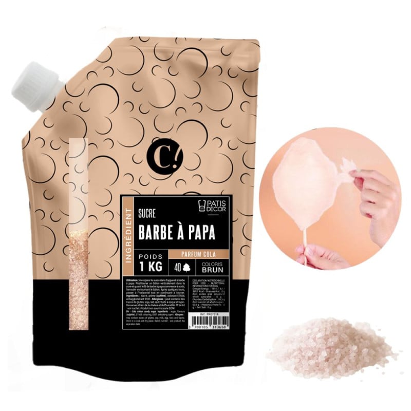 Préparation Barbe à Papa - Cola (1kg)