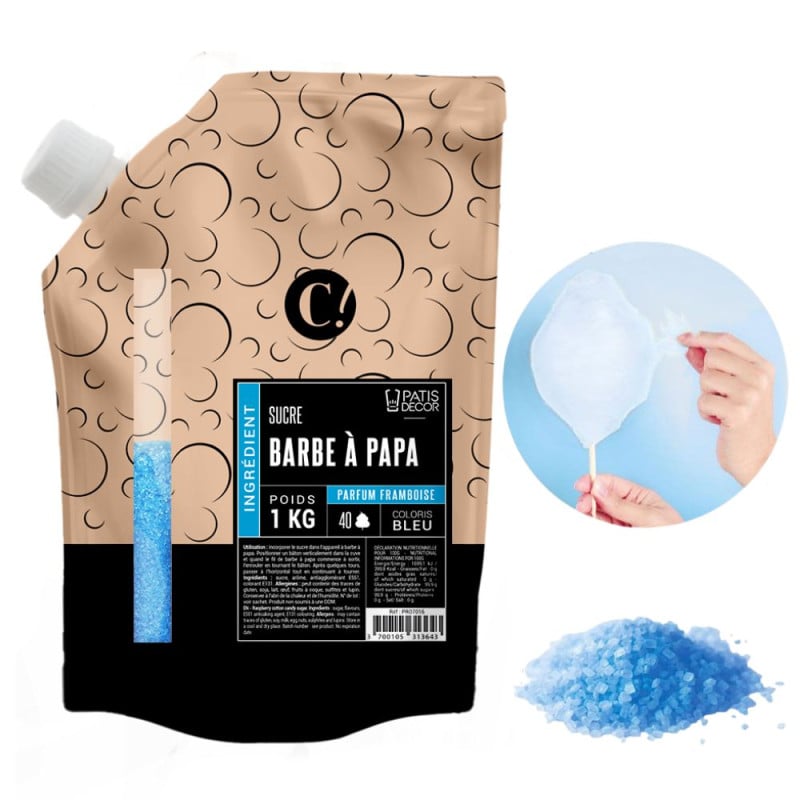 Préparation Barbe à Papa - Framboise (1kg)