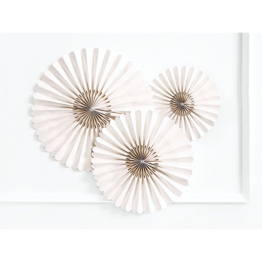 Rosettes décoratives Beige (3pcs)