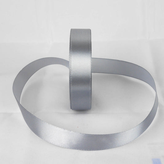 Ruban satiné 2cm - Gris (20m)