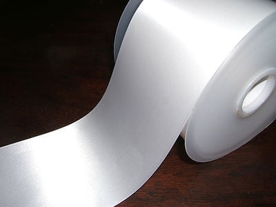 Ruban satiné Blanc 10cm
