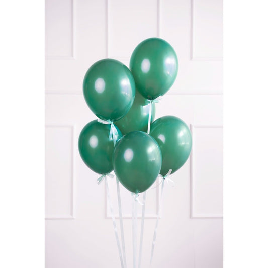 Ballons Rainbow Vert bouteille 30cm (10pcs)