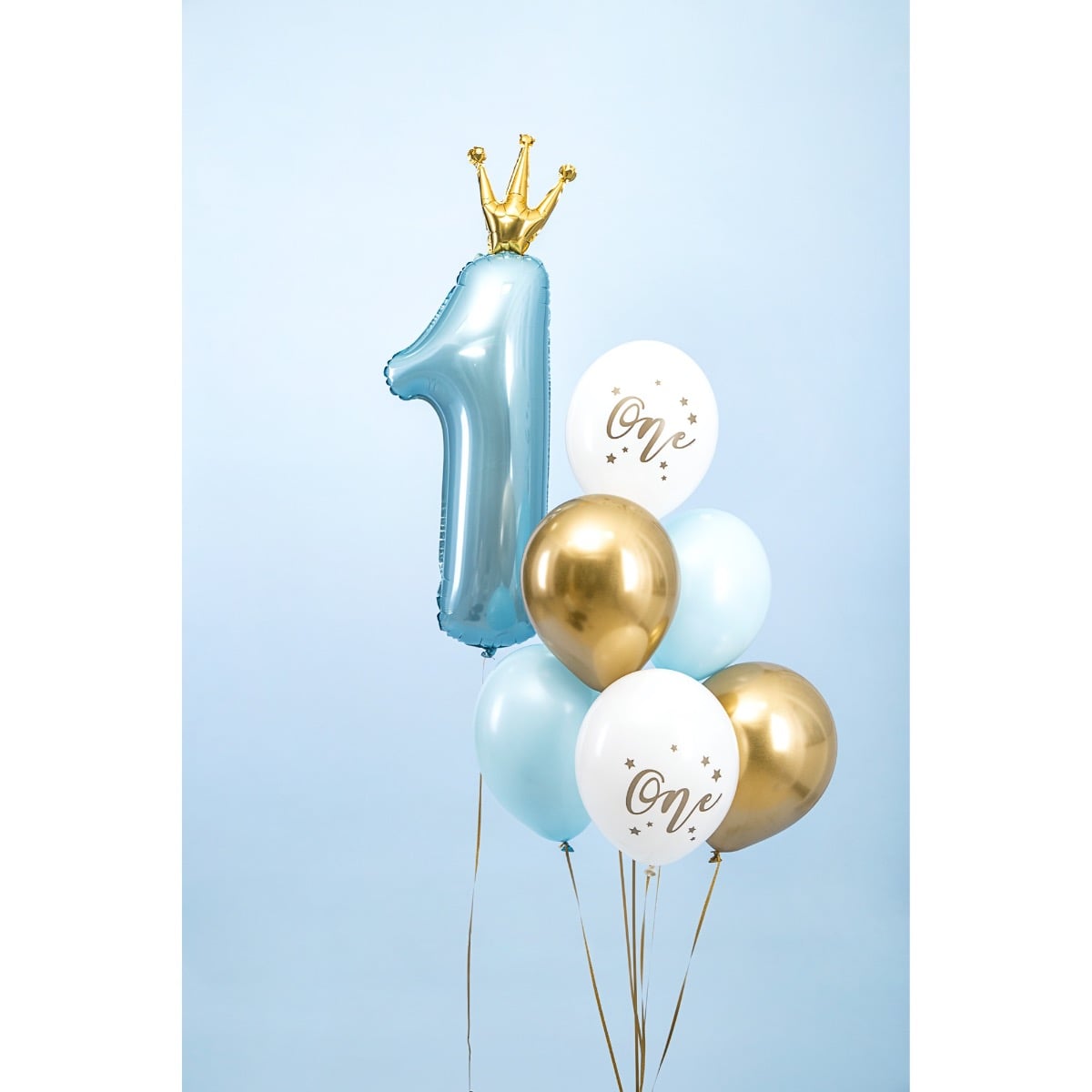 Ballons 'One' Blanc et doré (50pcs)