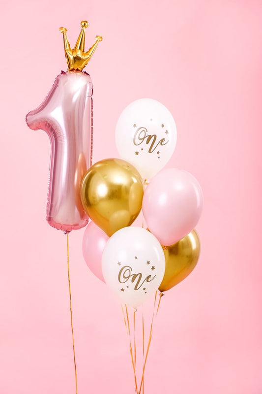 Set de Ballons 'One' rose (6pcs)