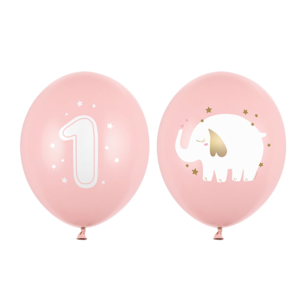 Ballon assortis - 1an Rose (50pcs)