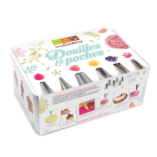 Boite de 6 Douilles Inox et Poches jetables