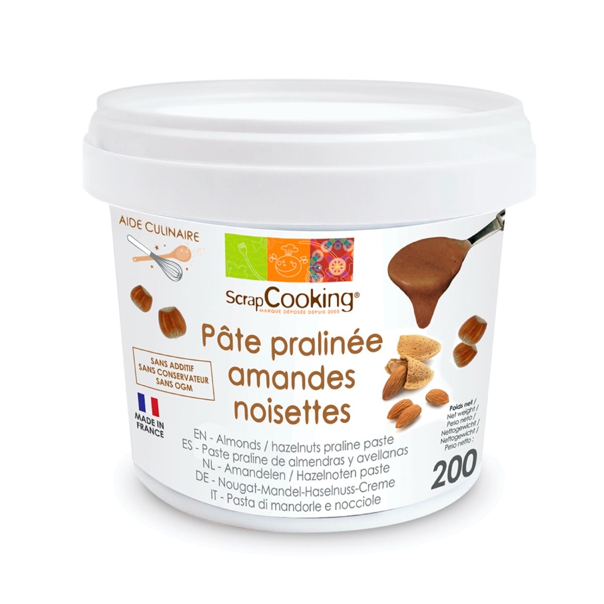 Pâte Noisettes-amandes (220g)