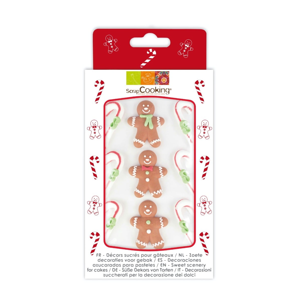 Décorations en sucre - Pain d'épices (9pcs)