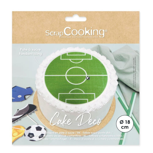 Disque Pâte à sucre - Terrain de foot