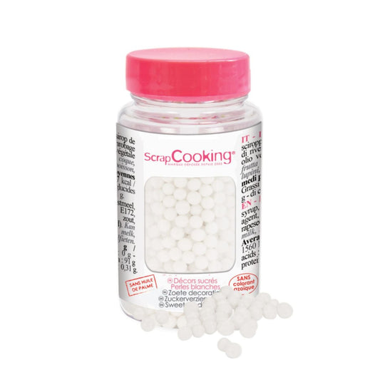 Perles en sucre - Blanc (55g)
