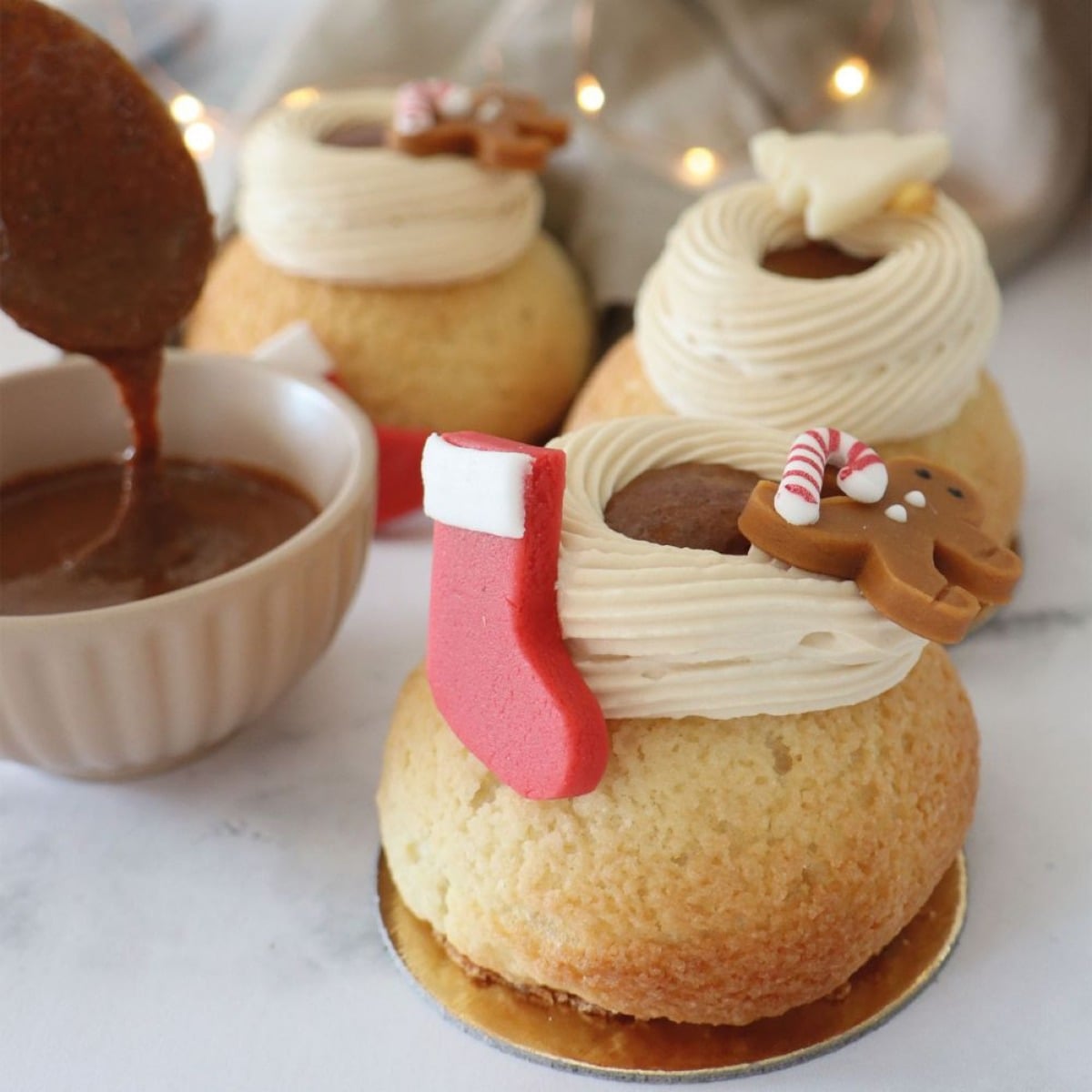 Déco pâte d'amande - Sweet Xmas (6pcs)