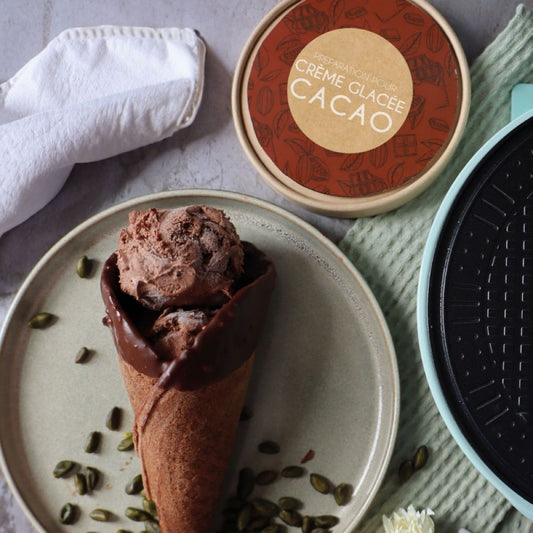Pot préparation pour glace Cacao 185g