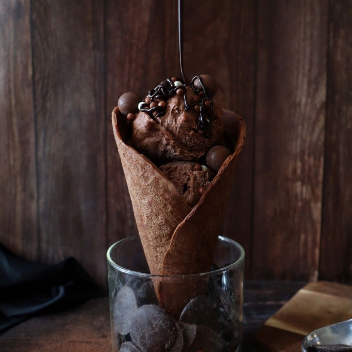 Pot préparation pour glace Cacao 185g