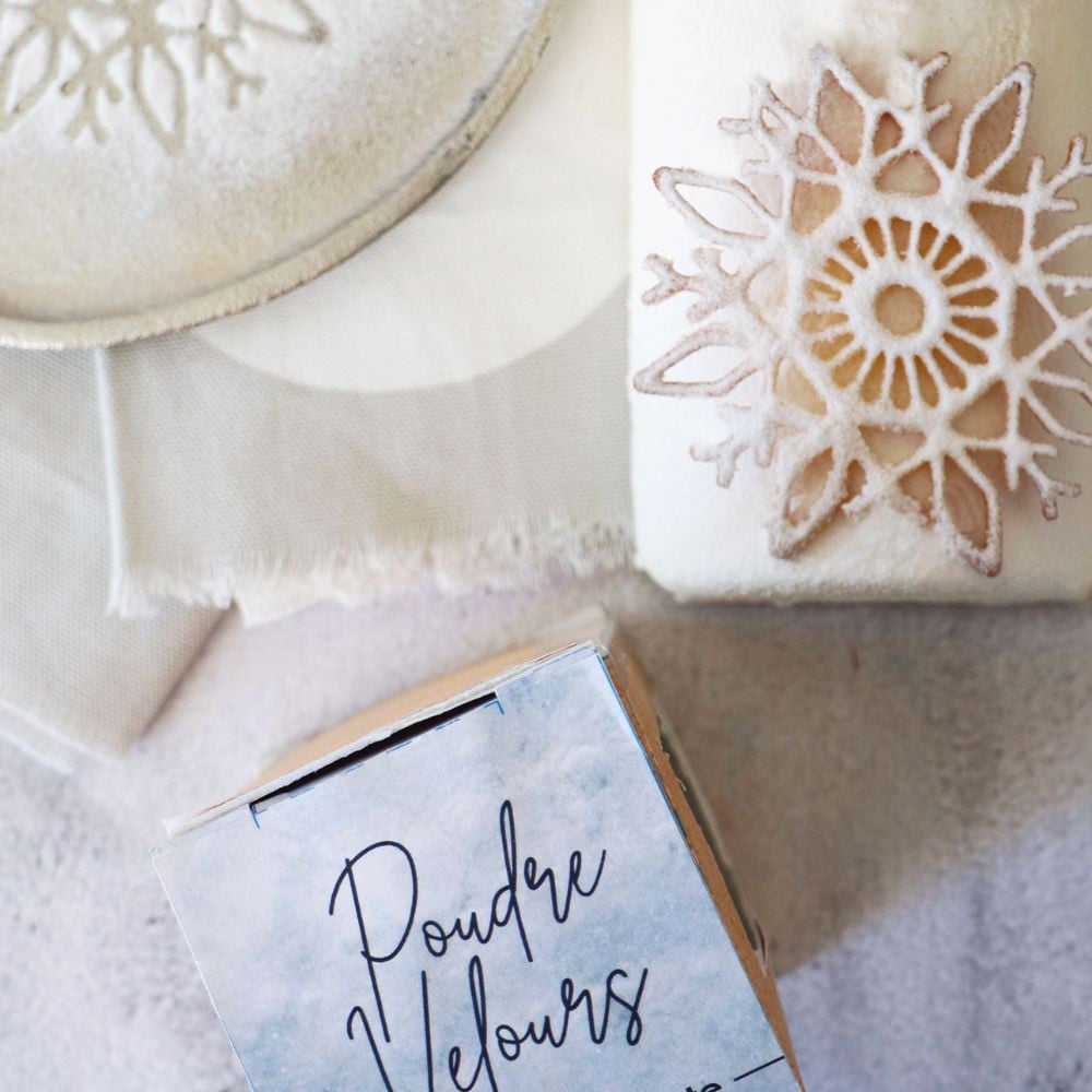 Poudre de velours neige étincelante 100 g