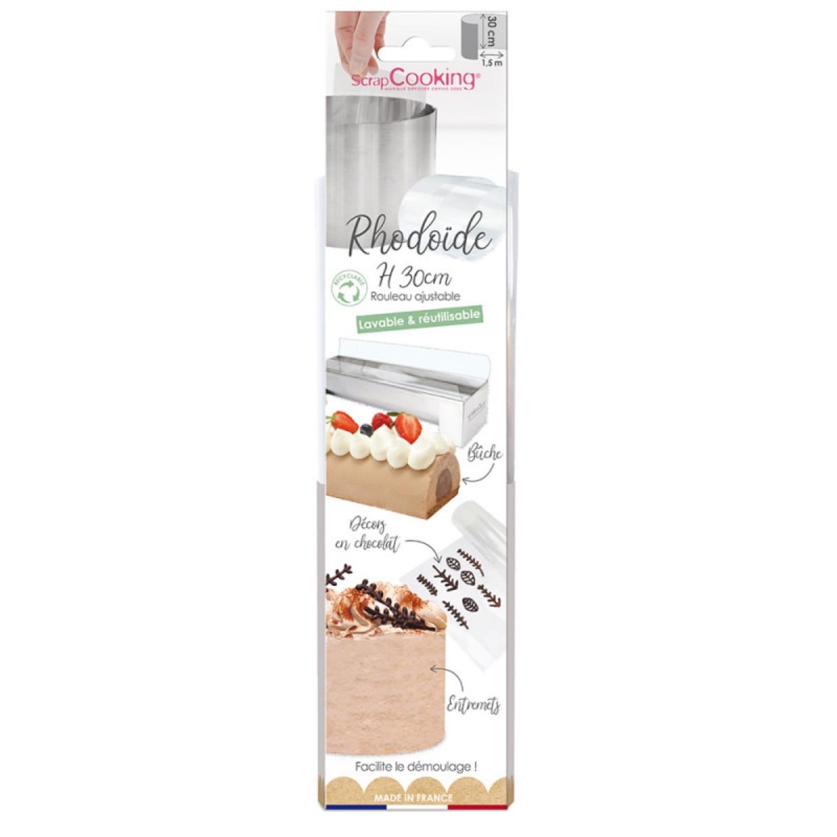 Ruban de Rhodoïde Extra-haut 30cm (1.5m)