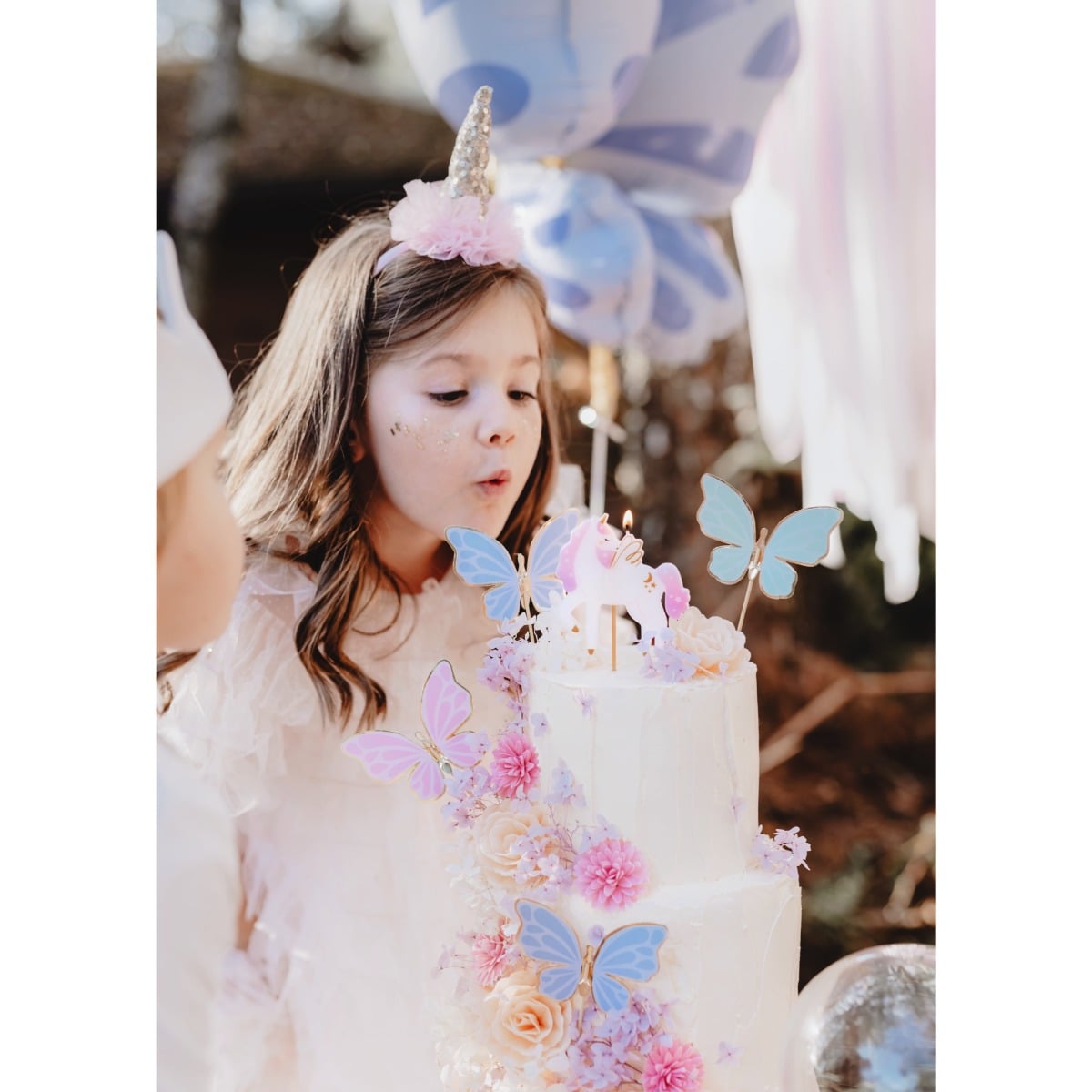 Bougie d'anniversaire Licorne