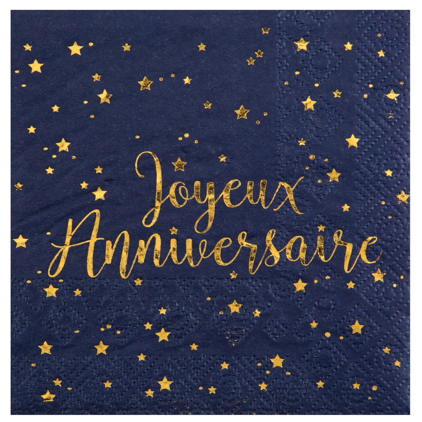Serviettes Apéro "Joyeux Anniversaire" Bleu (20 pcs)