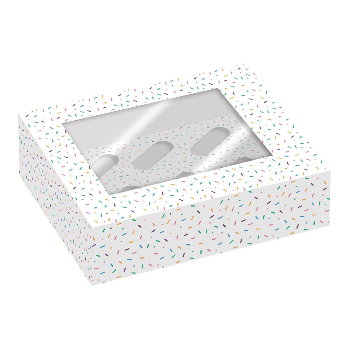 Boîte à 6 cupcake - Sprinkles (2pcs)