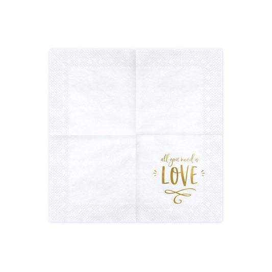Serviettes All you need is LOVE (20 pcs)